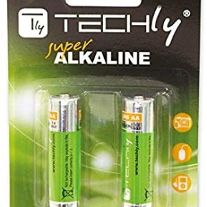 Techly 306967 Blister 2 Batterie High Power AA Stilo Alcaline LR06 1,5V