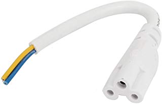 Sourcingmap - Spinta a 3 pin presa femmina cavo connettore bianco per le strisce principali