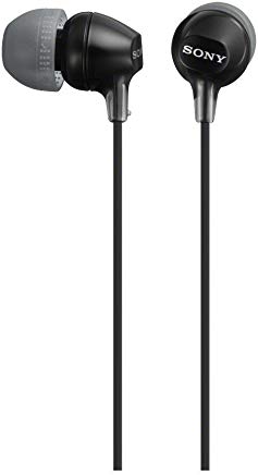 Sony MDR-EX15LP Cuffie Auricolari, 100 dB, 16 &Omega,, CCAW, Cavo 1.2 m, Nero