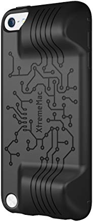 Xtrememac Tuffwrap Play Custodia In Gomma Nera Con Impugnature per iPod Touch 5