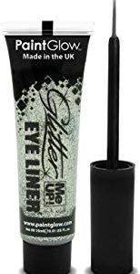 Paintglow glitter Eye Liner, argento 15 ml
