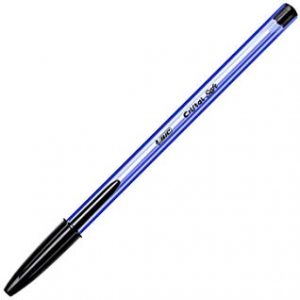 Bic 232528 Penna con Vetro Soft, Nero