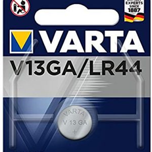 Varta V13GA V13GA-LR44-A76, 4276101401, Batteria Bottone, 1,5 Volts, Diametro 11,6 mm, Altezza 5,4mm, Confezione 1 pila, Alcalin