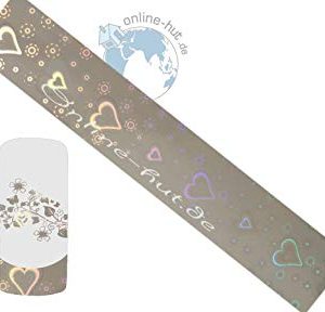 Transfer Pellicola CUORE ARGENTO iridato