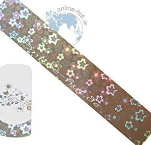Trasferimento Schermo olografico Cherry Blossom di sfondo argento