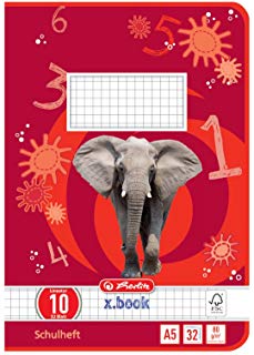 herlitz Schulheft x.book, DIN A5, Lineatur 10 - kariert