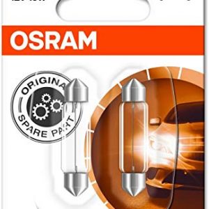 OSRAM Original 12V C10W lampada ausiliaria alogena 6411-02B in Blister doppio