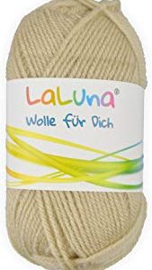 Creleo Tinta Unita,% cotone 100% Poliacrilico, lana, filo per lavorare a maglia e uncinetto, 50 G, 135 m cappuccino