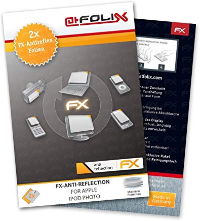 atFoliX FX-Antireflex, Apple iPod photo Apple iPod photo Protezione per schermo antiriflesso 2pezzo(i)