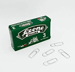 Leone dell'Era 199923 Fermagli Zincati da 28 mm, Confezione da 100 Pezzi
