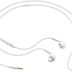 Samsung Auricolare In-Ear Fit EO-EG920BW Con Microfono, Lunghezza Cavo 120 CM, Bianco, Per Galaxy S4 S5 S6 S7 Edge Note 4 5 J1 J