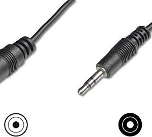 Digitus AK510200030S Cavo Stereo da 3.5 mm, Prolunga Scheda Audio per Cuffie-Casse Maschio-Femmina, 2.5 m