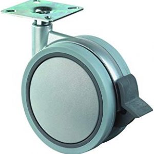 BS profibohrer plastica doppia-ruota orientabile con un'ampia piatto, asse blaha, di plastica, 60 mm, F329, 060