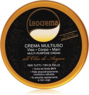 Leocrema - Crema Multiuso, Viso, Corpo, Mani all'Olio di Argan - 150 ml