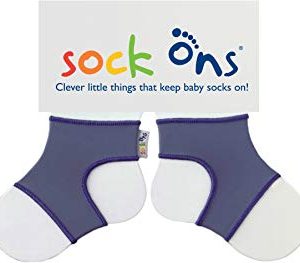 Sock Ons - Ferma calzini per bambini, colore Blu, 6 mesi