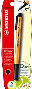 STABILO GREENpoint Penna con punta in fibra colore Nero