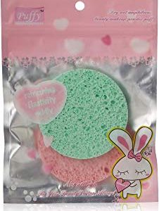 Lilyz make-up rinfrescante applicatore Puff, pezzi, blu e giallo-verde e rosa