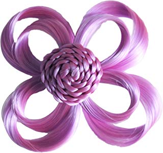 Le estensioni dei capelli amano clip colore lilla fiore, pacchetto 1er (1 x 1 pezzo)