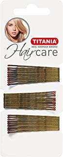 Titania fermagli per capelli, Gold, dritto, 7 cm, 1er Pack (1 X 41 G)