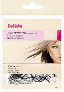 Scuro solida rete di nodi, 1er Pack (1 x 2 pezzi)