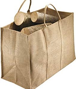 Benta 99089 - Borsa per legna da camino, in juta
