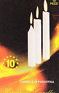 Household Candles - Candele Di Paraffina - 10 Pezzi
