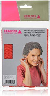 Efalock 12349 - Veli da acconciature, 2 pz, colore: rosso
