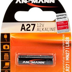 ANSMANN Batteria di Marca Alkaline A27 (12V) MN27, V27A per apertura porta garage, sistema di allarme, mini radio, grilletto per