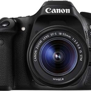 Canon EOS 80D Kit Fotocamera Reflex Digitale da 24.2 Megapixel con Obiettivo EF-S 18-55 mm IS STM, Nero-Antracite