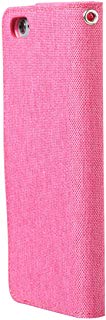 Ultratec Custodia Protettiva per iPhone 6 Effetto Tessuto di Lino, con Funzione Stand e Scomparti Interni, Rosa
