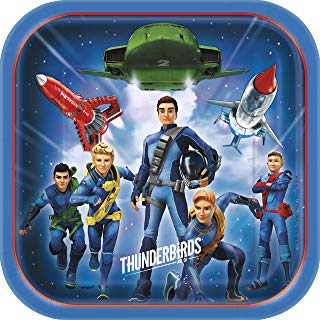 Unique Party - 48925 - Thunderbirds-Piatti di carta per feste, confezione da 8