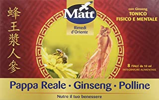 Matt - Pappa Reale Polline Ginseng - Integratore Alimentare contro Stanchezza con Pappa Reale, Polline e Benefici del Ginseng -