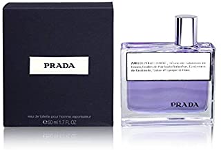 Prada Amber Pour Homme Eau de Toilette, Uomo, 50 ml