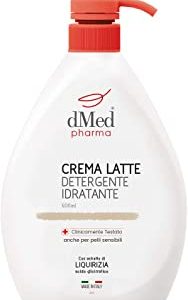 Dmed Pharma Crema Latte Detergente Idratante - Detergente Delicato Senza Risciacquo - 500 Ml