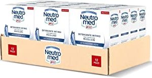 Neutromed Detergente Intimo Attivo per Uomo, con Complesso Micellare, Azione Protettiva, pH 5.5, 12 Pezzi x 200 ml