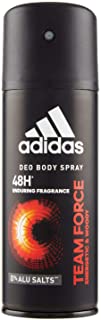Adidas, Team Force Deodorante Spray Uomo, 24 Ore di Freschezza, 150 ml