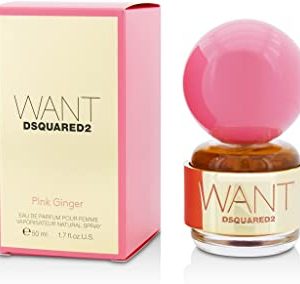 Dsquared2 - profumo da donna “Want - Pink ginger”, confezione da 1 pezzo (1 x 50 ml)