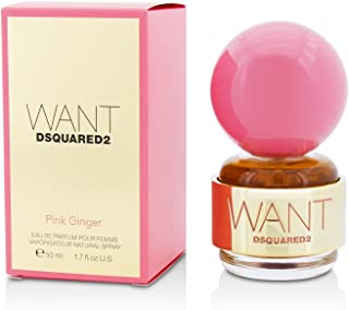 Dsquared2 - profumo da donna “Want - Pink ginger”, confezione da 1 pezzo (1 x 50 ml)
