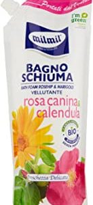 Mil Mil Bagno Schiuma Rosa Canina e Calendula Flacon Busta - 750 ml