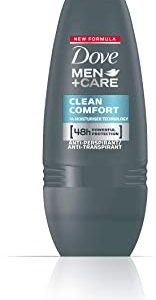 Dove Men+Care - Deodorante Roll-On Clean Comfort, 3 pz. (3 x 50 ml)