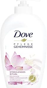Dove - Lozione detergente per mani Ritual con acqua di riso e profumo di fiori di loto, confezione da 6 (6 x 250 ml)