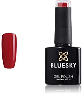 Bluesky Smalto Per Unghie Gel, Pilar Box Red, D160, Rosso, Buio Rosso (Per Lampade Uv E Led) - 10 Ml