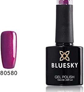 Bluesky Smalto Per Unghie Gel, Tango Passion, 80580, Viola (Per Lampade Uv E Led) - 10 Ml