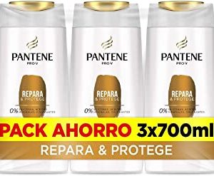 Pantene Champu, ripara e protegge, 3 x 700 ml, come vitamine per capelli, senza siliconi