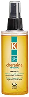 K-Cheratina - Nutritive Repair Olio Spray con Cheratina Idrolizzata - Ricostruzione per Capelli Secchi e Rovinati - Formula Arri