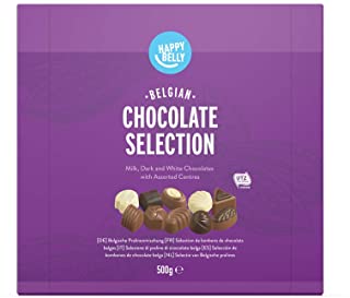 Marchio Amazon - Happy Belly - Selezione di praline di cioccolato belga 500g
