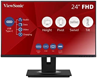 Viewsonic VG Series VG2455 monitor piatto per PC 60,5 cm (23.8") Full HD LED Nero