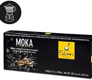 Filicori Zecchini MOKA - Caffe Macinato per Caffettiere Moka (4 x 250g)