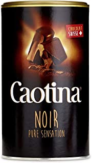 Caotina noir, cacao in polvere con cioccolato fondente svizzero, cioccolata calda, cioccolata da bere, 1 confezione, 1 x 500g