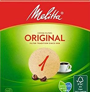 Melitta Carta da filtro 1, Brown naturale